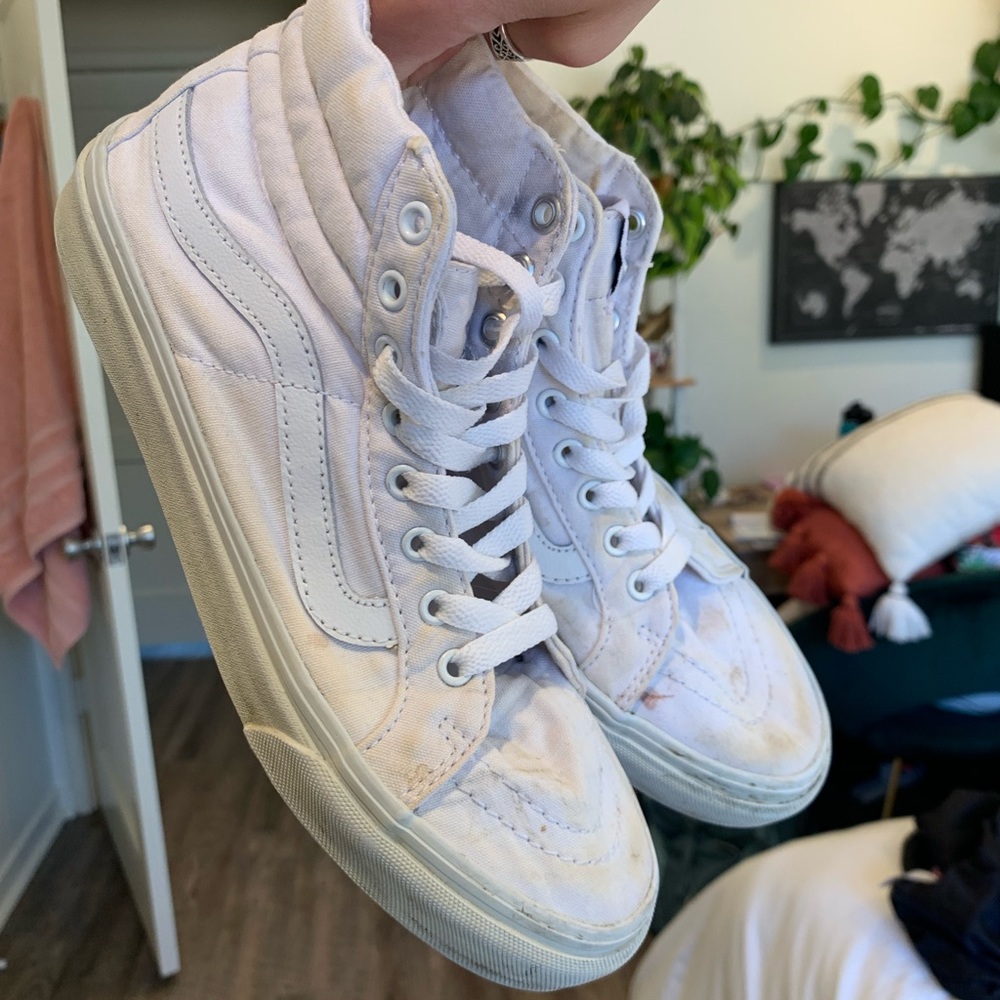White High Top Vans
